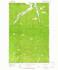 Ashley Mountain Montana Historical topographic map, 1:24000 scale, 7.5 X 7.5 Minute, Year 1962