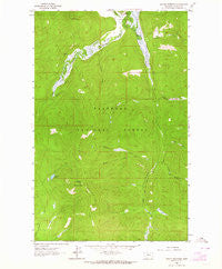 Ashley Mountain Montana Historical topographic map, 1:24000 scale, 7.5 X 7.5 Minute, Year 1962