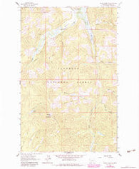 Ashley Mountain Montana Historical topographic map, 1:24000 scale, 7.5 X 7.5 Minute, Year 1962
