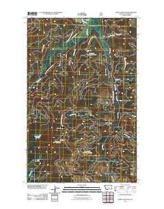 Ashley Mountain Montana Historical topographic map, 1:24000 scale, 7.5 X 7.5 Minute, Year 2011