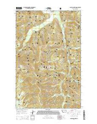 Ashley Mountain Montana Current topographic map, 1:24000 scale, 7.5 X 7.5 Minute, Year 2014