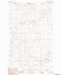 Aubrey Dam Montana Historical topographic map, 1:24000 scale, 7.5 X 7.5 Minute, Year 1984
