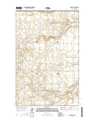 Aubrey Dam Montana Current topographic map, 1:24000 scale, 7.5 X 7.5 Minute, Year 2014