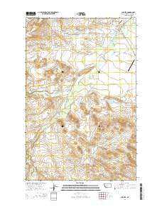 Augusta Montana Current topographic map, 1:24000 scale, 7.5 X 7.5 Minute, Year 2014