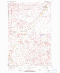 Augusta Montana Historical topographic map, 1:24000 scale, 7.5 X 7.5 Minute, Year 1963