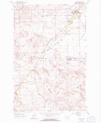 Augusta Montana Historical topographic map, 1:24000 scale, 7.5 X 7.5 Minute, Year 1963