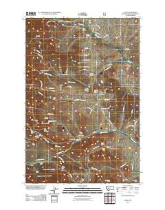 Austin Montana Historical topographic map, 1:24000 scale, 7.5 X 7.5 Minute, Year 2011