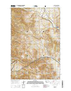 Austin Montana Current topographic map, 1:24000 scale, 7.5 X 7.5 Minute, Year 2014