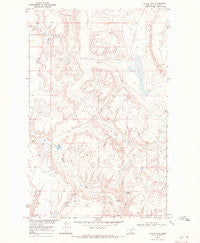 Austin Lake Montana Historical topographic map, 1:24000 scale, 7.5 X 7.5 Minute, Year 1968