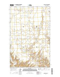Austin Coulee Montana Current topographic map, 1:24000 scale, 7.5 X 7.5 Minute, Year 2014