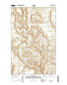 Austin Lake Montana Current topographic map, 1:24000 scale, 7.5 X 7.5 Minute, Year 2014