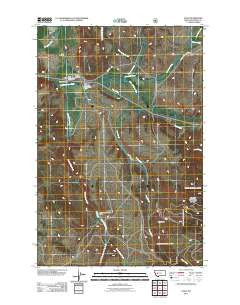 Avon Montana Historical topographic map, 1:24000 scale, 7.5 X 7.5 Minute, Year 2011