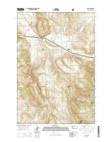 Avon Montana Current topographic map, 1:24000 scale, 7.5 X 7.5 Minute, Year 2014