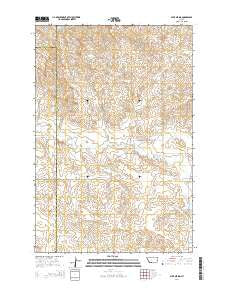 Ayer Spring Montana Current topographic map, 1:24000 scale, 7.5 X 7.5 Minute, Year 2014