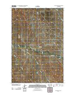 Ayer Spring NE Montana Historical topographic map, 1:24000 scale, 7.5 X 7.5 Minute, Year 2011