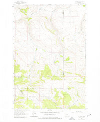 B K Ranch Montana Historical topographic map, 1:24000 scale, 7.5 X 7.5 Minute, Year 1962