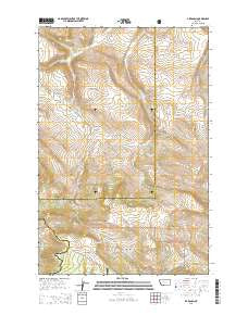 B K Ranch Montana Current topographic map, 1:24000 scale, 7.5 X 7.5 Minute, Year 2014