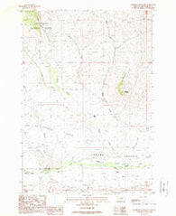 Bachelor Mountain Montana Historical topographic map, 1:24000 scale, 7.5 X 7.5 Minute, Year 1988