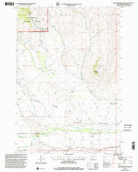 Bachelor Mountain Montana Historical topographic map, 1:24000 scale, 7.5 X 7.5 Minute, Year 1997