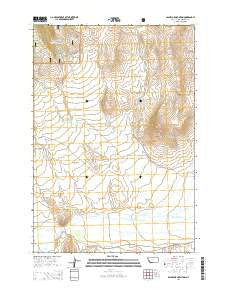 Bachelor Mountain Montana Current topographic map, 1:24000 scale, 7.5 X 7.5 Minute, Year 2014