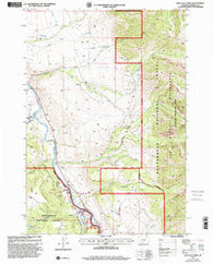 Bad Luck Creek Montana Historical topographic map, 1:24000 scale, 7.5 X 7.5 Minute, Year 1997
