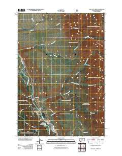 Bad Luck Creek Montana Historical topographic map, 1:24000 scale, 7.5 X 7.5 Minute, Year 2011