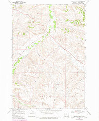 Badbaby Coulee Montana Historical topographic map, 1:24000 scale, 7.5 X 7.5 Minute, Year 1967