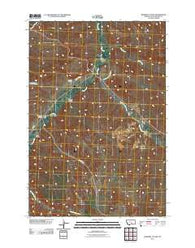 Badbaby Coulee Montana Historical topographic map, 1:24000 scale, 7.5 X 7.5 Minute, Year 2011