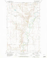 Badger Creek Montana Historical topographic map, 1:24000 scale, 7.5 X 7.5 Minute, Year 1972