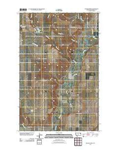 Badger Creek Montana Historical topographic map, 1:24000 scale, 7.5 X 7.5 Minute, Year 2011