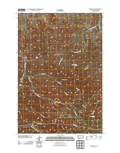 Badger Peak Montana Historical topographic map, 1:24000 scale, 7.5 X 7.5 Minute, Year 2011