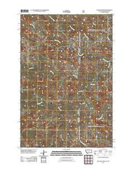 Badland Draw Montana Historical topographic map, 1:24000 scale, 7.5 X 7.5 Minute, Year 2011