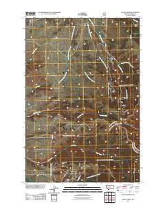Baggs Creek Montana Historical topographic map, 1:24000 scale, 7.5 X 7.5 Minute, Year 2011