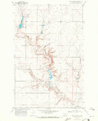 Bailey Reservoir Montana Historical topographic map, 1:24000 scale, 7.5 X 7.5 Minute, Year 1969
