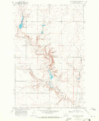 Bailey Reservoir Montana Historical topographic map, 1:24000 scale, 7.5 X 7.5 Minute, Year 1969