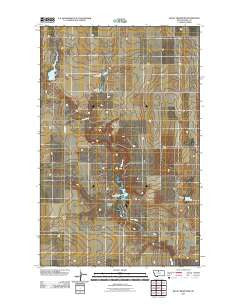 Bailey Reservoir Montana Historical topographic map, 1:24000 scale, 7.5 X 7.5 Minute, Year 2011