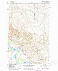 Bainville SE Montana Historical topographic map, 1:24000 scale, 7.5 X 7.5 Minute, Year 1968