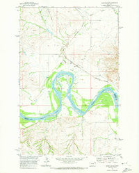 Bainville SW Montana Historical topographic map, 1:24000 scale, 7.5 X 7.5 Minute, Year 1969