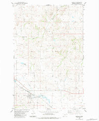 Bainville Montana Historical topographic map, 1:24000 scale, 7.5 X 7.5 Minute, Year 1983