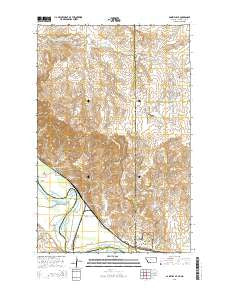 Bainville SE Montana Current topographic map, 1:24000 scale, 7.5 X 7.5 Minute, Year 2014