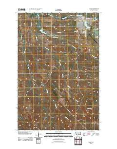 Baker Montana Historical topographic map, 1:24000 scale, 7.5 X 7.5 Minute, Year 2011