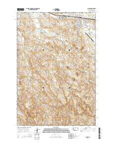 Baker Montana Current topographic map, 1:24000 scale, 7.5 X 7.5 Minute, Year 2014