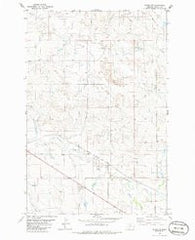 Baker NW Montana Historical topographic map, 1:24000 scale, 7.5 X 7.5 Minute, Year 1981