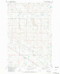 Baker NW Montana Historical topographic map, 1:24000 scale, 7.5 X 7.5 Minute, Year 1981
