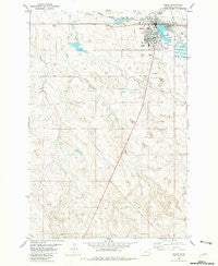 Baker Montana Historical topographic map, 1:24000 scale, 7.5 X 7.5 Minute, Year 1981