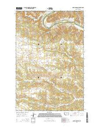 Baker Monument Montana Current topographic map, 1:24000 scale, 7.5 X 7.5 Minute, Year 2014