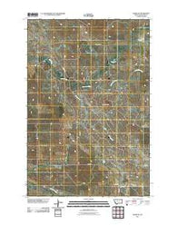 Baker NE Montana Historical topographic map, 1:24000 scale, 7.5 X 7.5 Minute, Year 2011