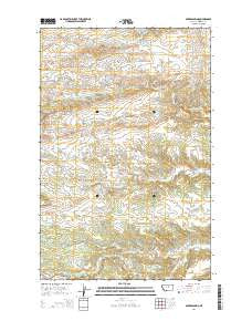 Bakers Spring Montana Current topographic map, 1:24000 scale, 7.5 X 7.5 Minute, Year 2014