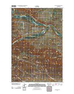 Bald Butte Montana Historical topographic map, 1:24000 scale, 7.5 X 7.5 Minute, Year 2011