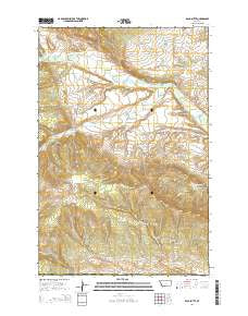 Bald Butte Montana Current topographic map, 1:24000 scale, 7.5 X 7.5 Minute, Year 2014